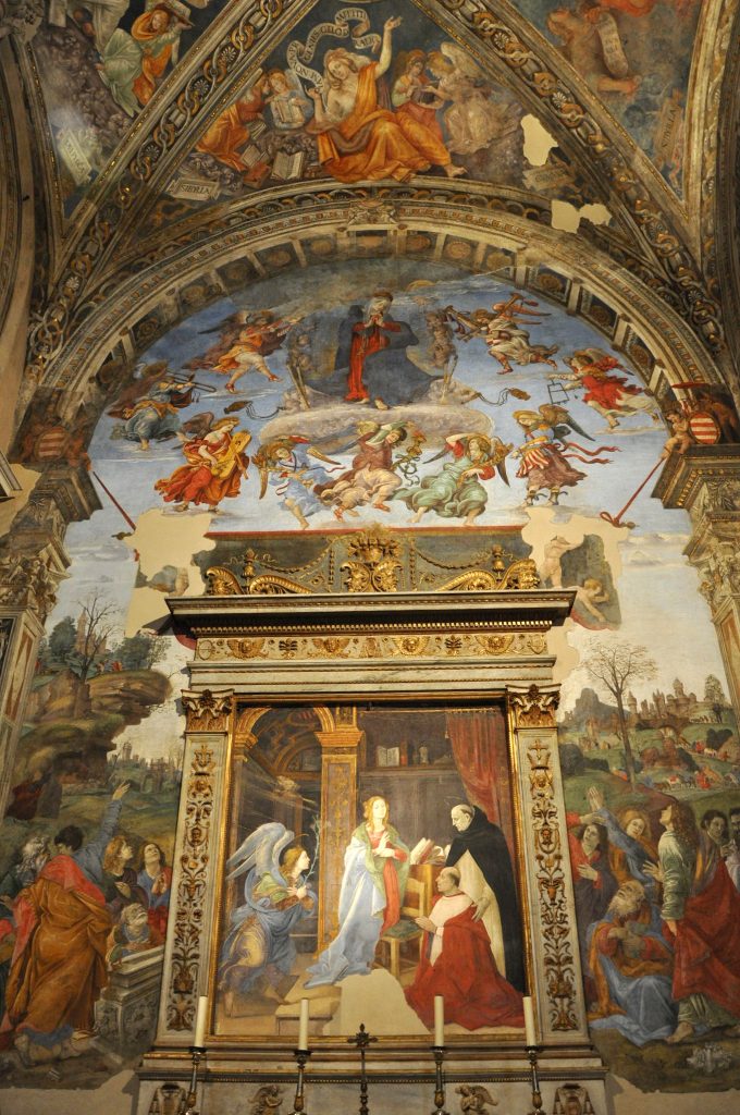 frescoes by Filippino Lippi in Santa Maria Sopra Minerva