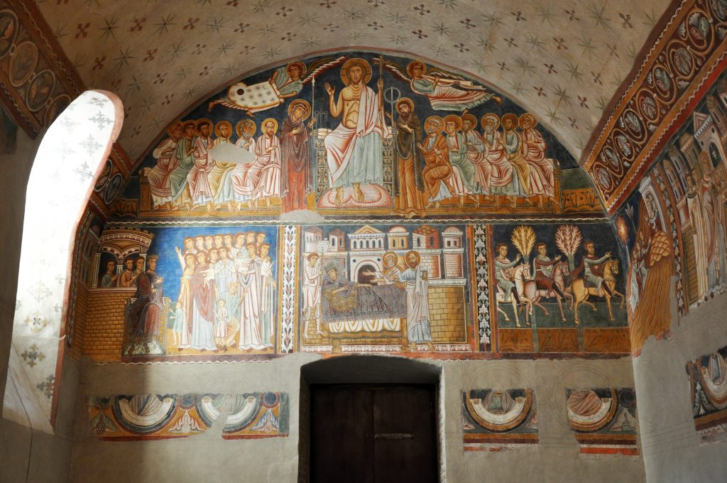 Frescoes in the Chapel of St Sylvester in one of my favorite Rome churches