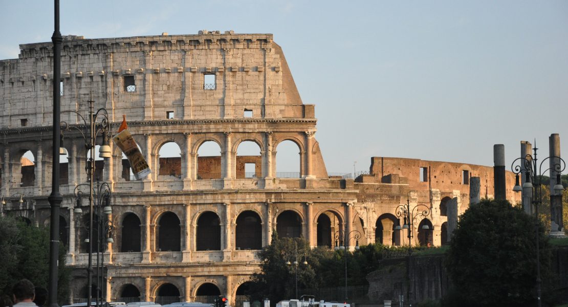 Now you can go to the top level of the Colosseum in Rome