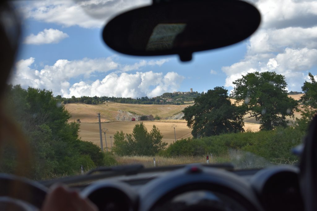 Beautiful view in Italy for post on driving in Italy tips