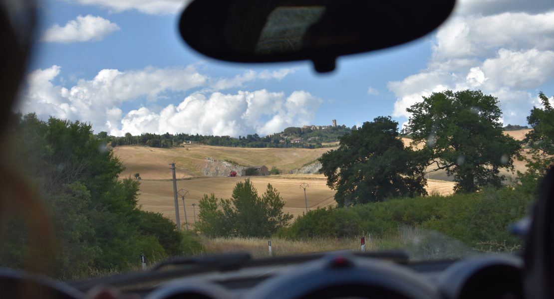Beautiful view in Italy for post on driving in Italy tips